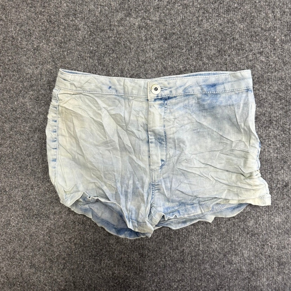H&M Shorts Womens Size 6 Light Blue Acid Wash Denim Stretch Casual Summer